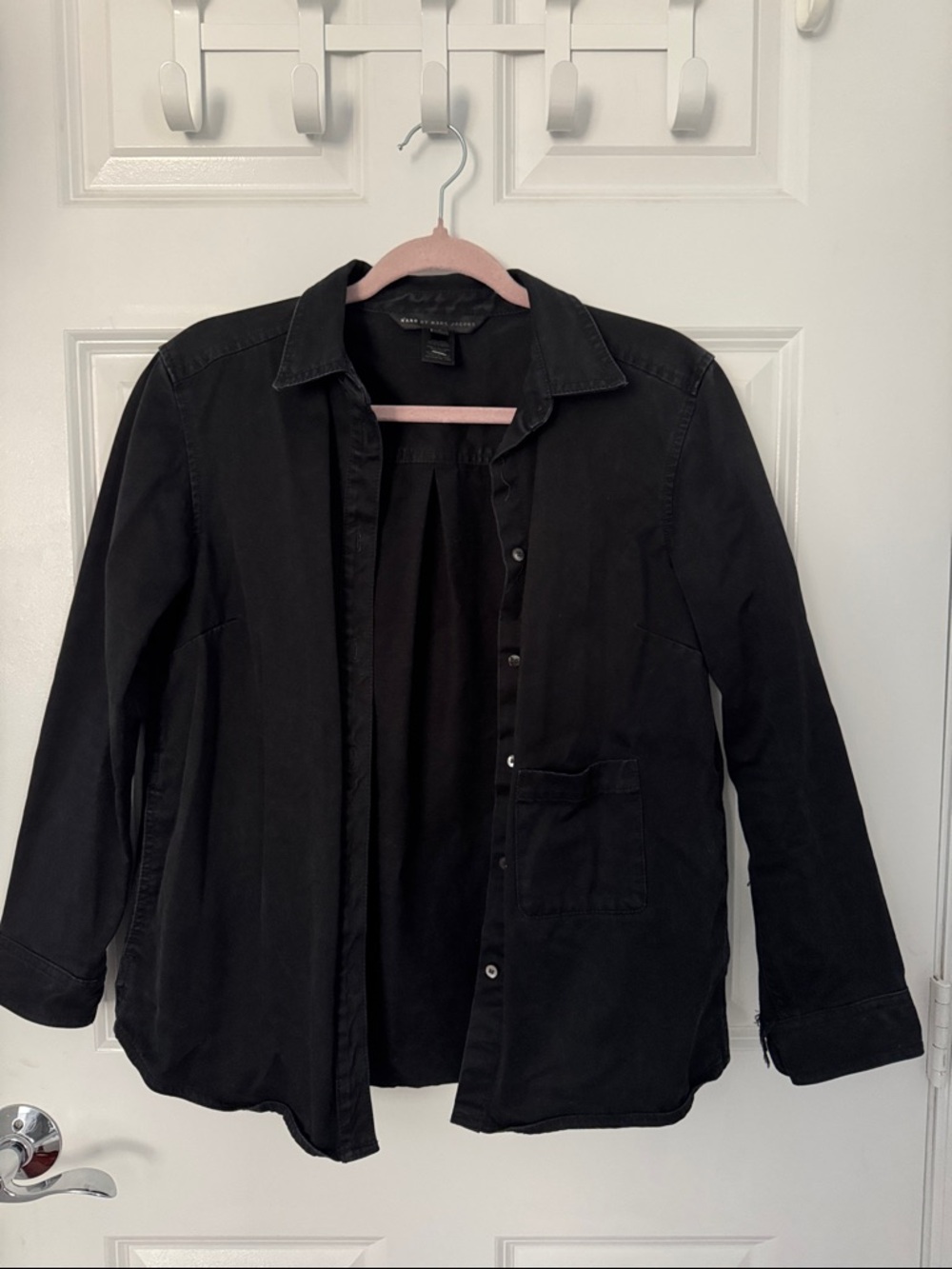Marc by Marc Jacobs Black Button-Front Utility Long Sleeve Jacket